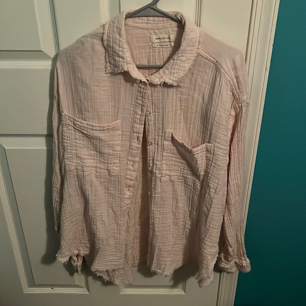 Urban Outfitters Cream Button Up